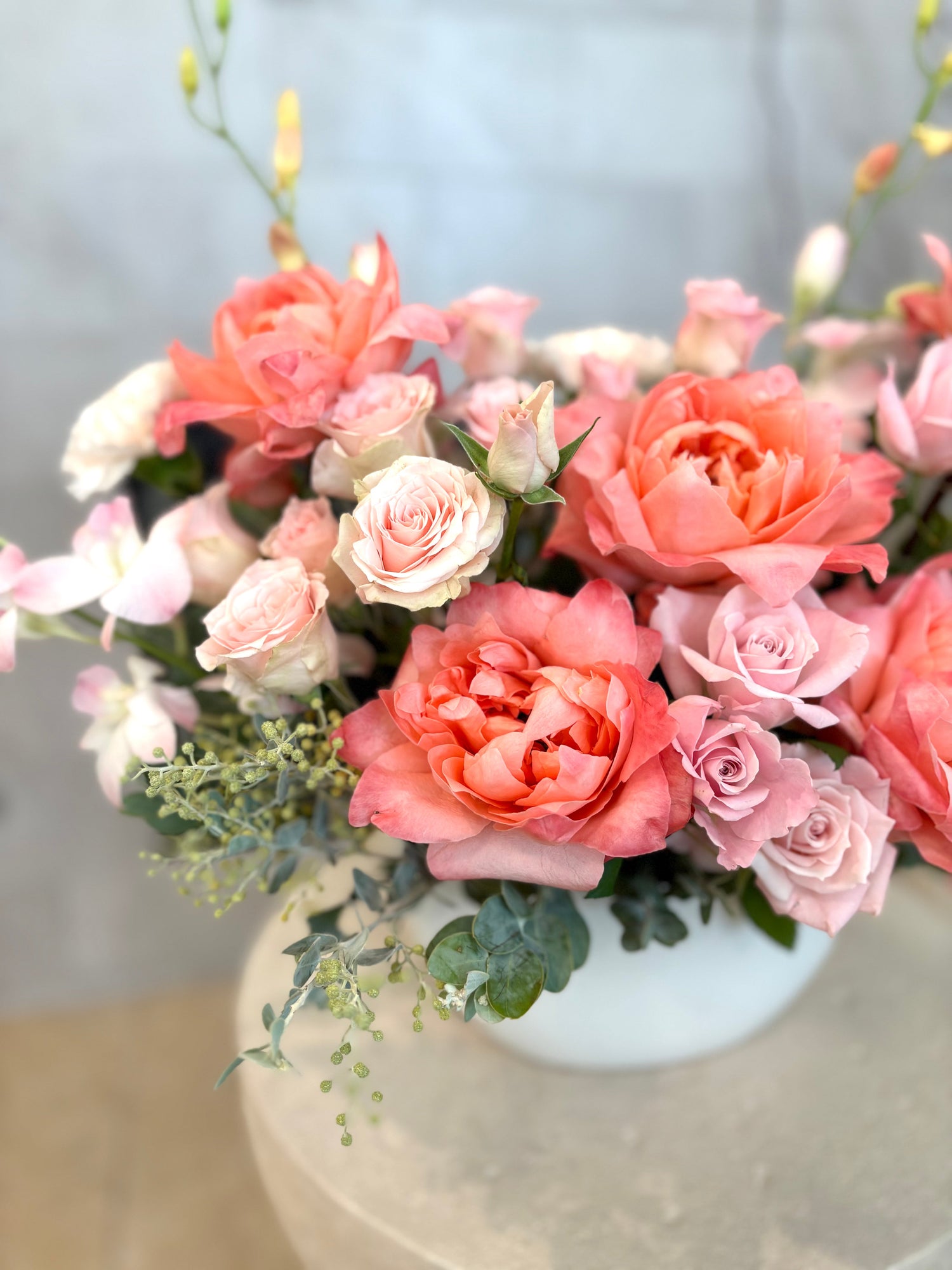 Arrangements with vase